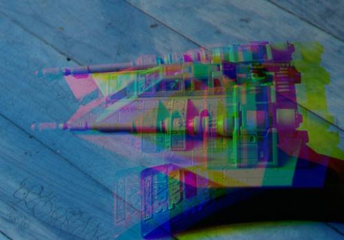 Image finale avec effet "Obturateur Harris"