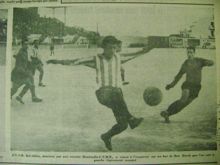 18.12.1955 Amical MCA.USMB contre USMBA et Benbarek 0-1