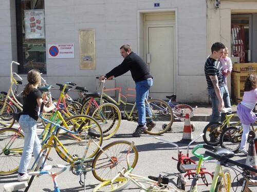 Des vélos en folie à Châtillon sur Seine !