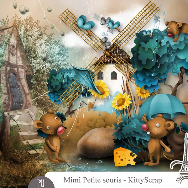 MIMI PETITE SOURIS by Kitty Scrap