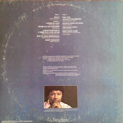 Smokey Robinson Album " Smokey " Tamla Records T 328L [ US ]