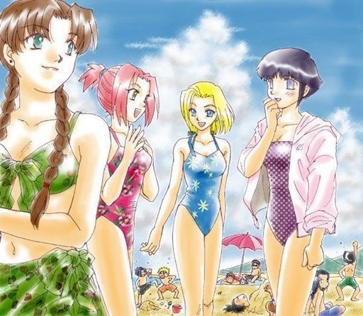 Hinata, Sakura, Ino et Tenten