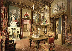 2063 dining room in neuschwanstein castle