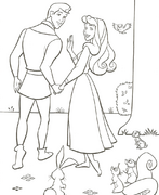Sortie 16 décembre 1959 : 71 Coloriages La Belle aux Bois Dormant / Sleeping Beauty Disney coloring