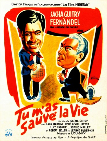 TU M'AS SAUVE LA VIE - BOX OFFICE FERNANDEL 1951