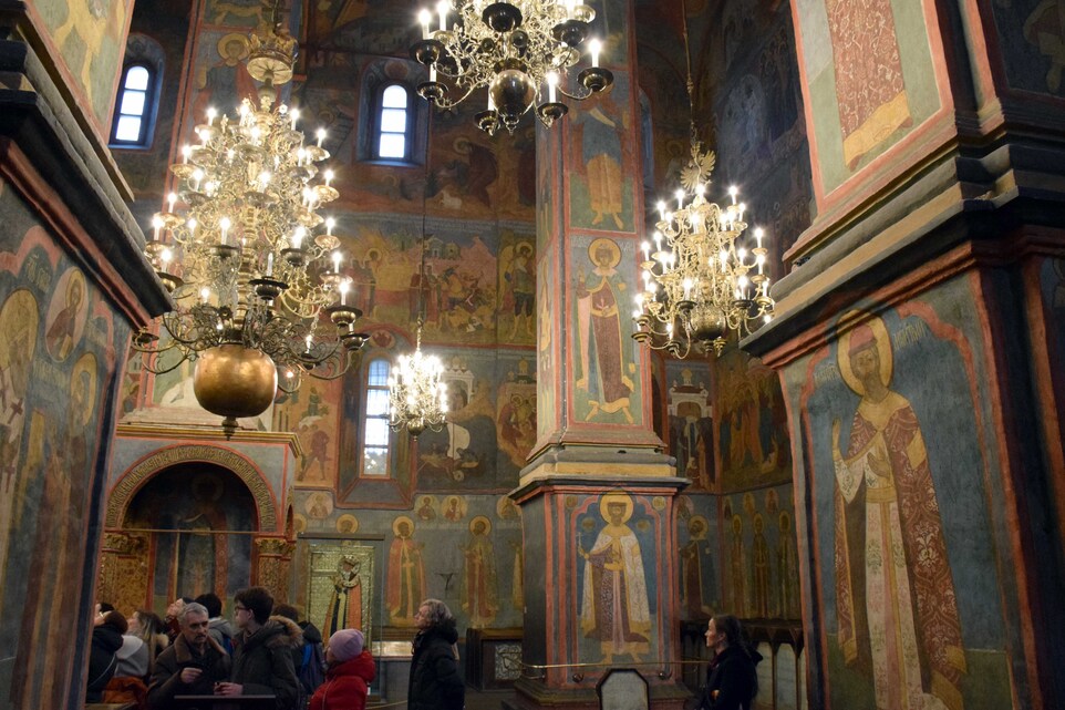Moscou - Kremlin - Cathédrale de l'Archange St Michel - L'intérieur