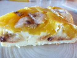 Clafoutis mangue banane