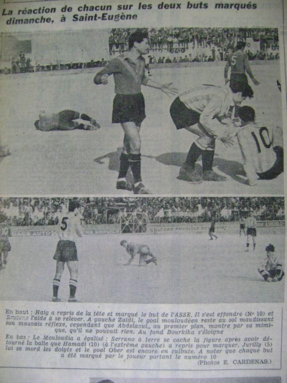 11.3.1956 MCA-ASSE 1-1 Dernier match du Mouloudia
