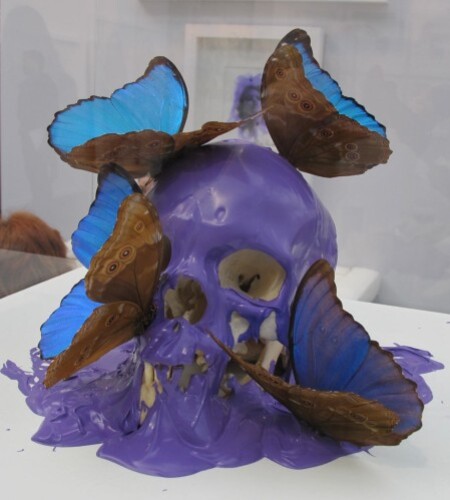ArtParis 11 Pasqua crâne vanité violet