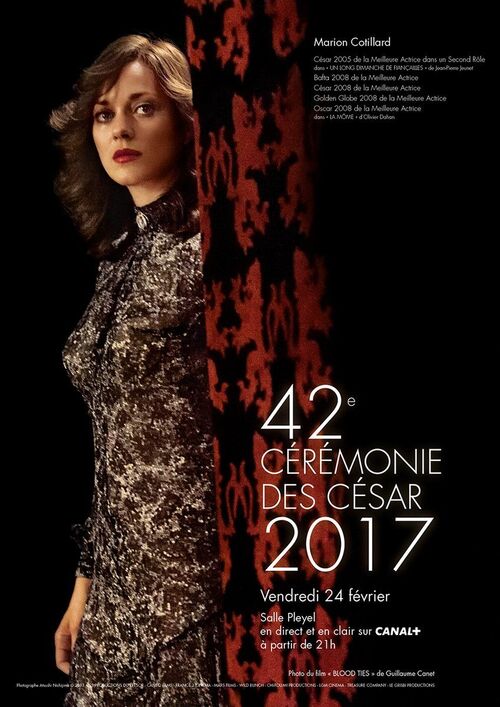 Marion Cotillard star de l’affiche des César 2017
