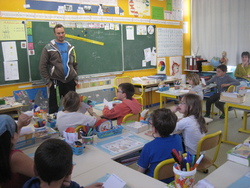 Bertrand Delesne en classe