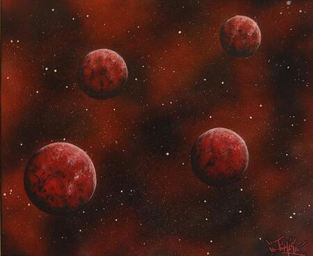 planètes rouge