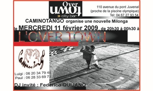 MILONGA MERCREDI 11 FEVRIER 2009 A L'OVERTOWN