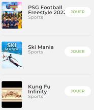 Affiche de 3 jeux de sport 