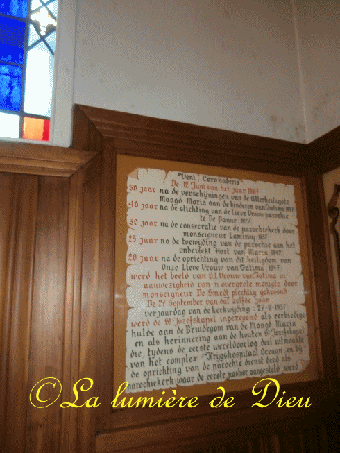 La Panne : Crypte Notre-dame de Fatima