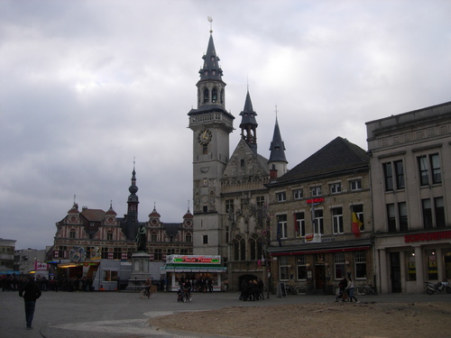 Grand'Place d'Alost un jour de fête