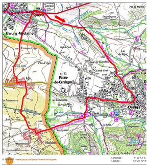 Le Circuit de 5 villages cerdans depuis Hix (Bourg-Madame).