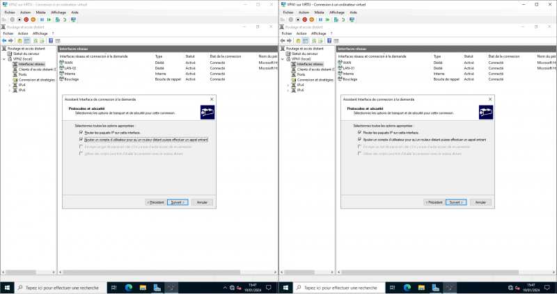 Configurer un VPN L2TP/IPsec de site à site sur Windows Serveur 2022