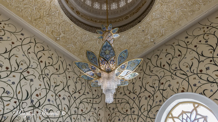 Abu Dhabi : Mosquée du Sheikh Zayed 6/ (Décors)
