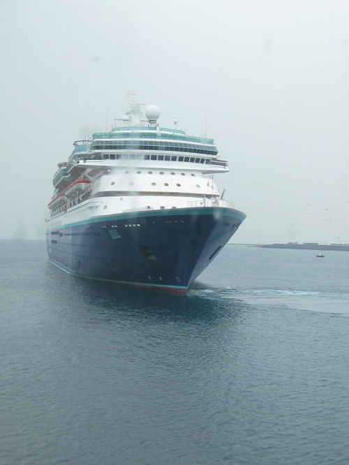 Au revoir au bateau de croisière