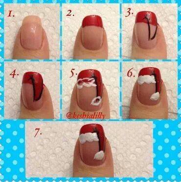 nail art noel tuto