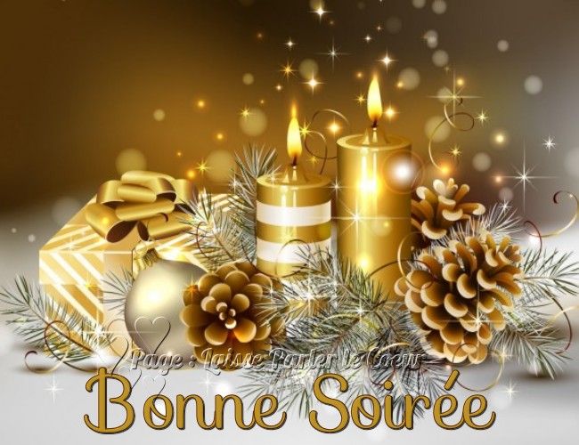 Bonne Soirée #bonnesoiree hiver noel bougie decorations pommes de pin fetes  cadeau | Joyeux noel, Bougie noel, Image de fete