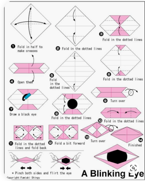 Arts : l'oeil de dragon origami