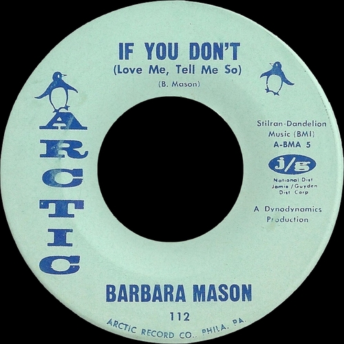 Barbara Mason : Album " Yes , I'm Ready " Arctic Records A-LPS 1000 [ US ] en 1965