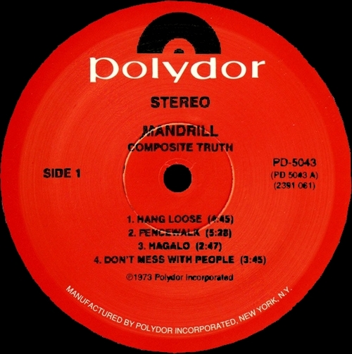 1973 : Album " Composite Truth " Polydor Records PD-5043 [ US ]