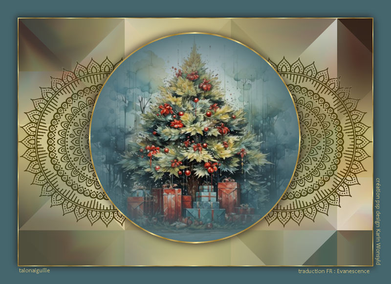 *** The Christmas tree with its decorations ***
