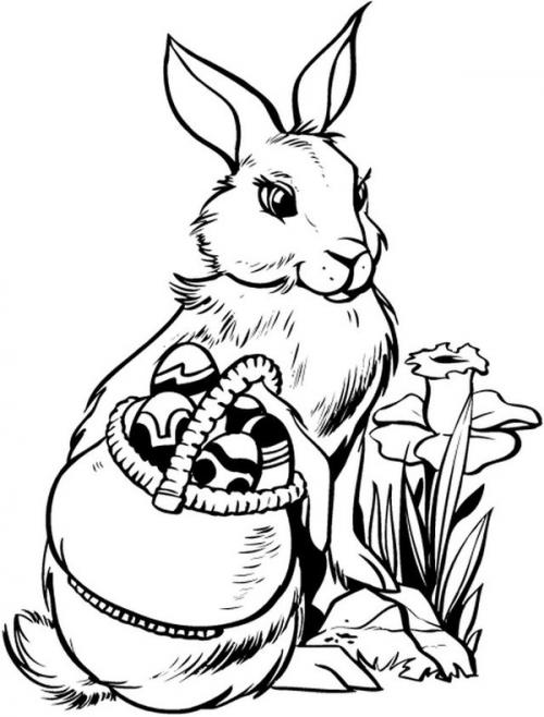 Coloriages de Pâques gratuits à imprimer.