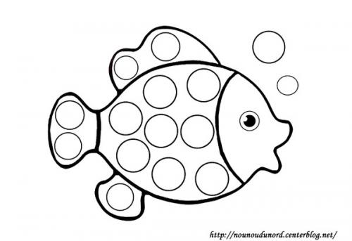 Poisson d'Avril en gommettes