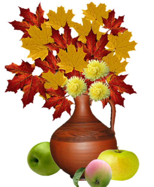 Fleurs  ou feuilles d'automne dans vase ( autome ) 2