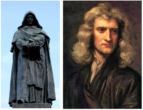 Giordano Bruno & Isaac Newton !