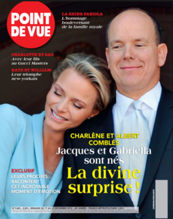 Unes de Point de Vue avec Albert et Charlène de Monaco