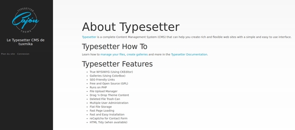 Installer Typesetter CMS sur Debian Stretch