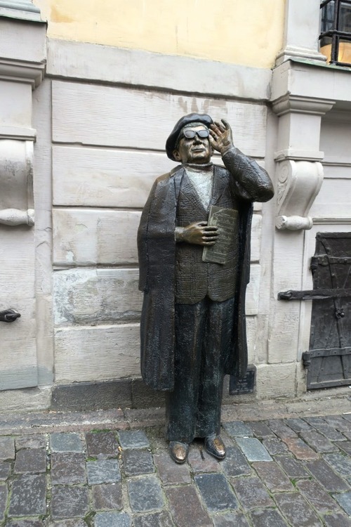 La statue d'Evert Taube à Stockholm