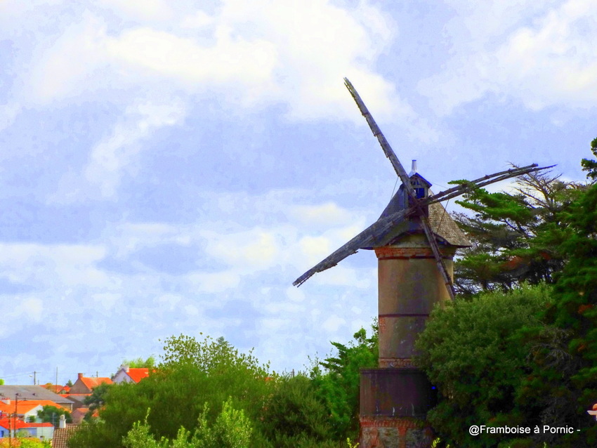 Pornic, le moulin du domaine de la Calypso 