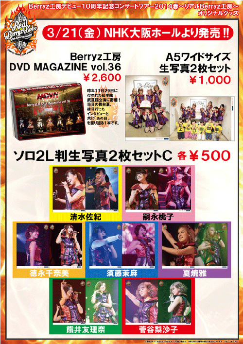 Goodies ~ Berryz Kobo Debut 10th Anniversary Concert Tour 2014 Haru ~Real Berryz Kobo~  PART 2