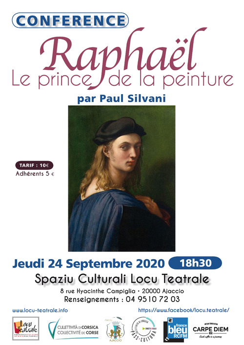 24 Septembre Conférence de Paul Silvani "Raphaël", 18h30, Locu Tetrale