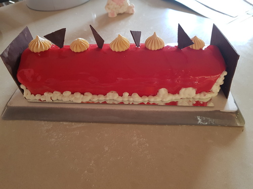 BUCHE FRAMBOISE CHOCOLAT BLANC