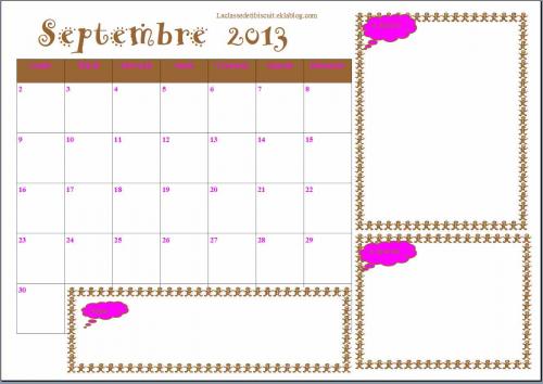 Calendrier/m&eacute;mo 2013-2014