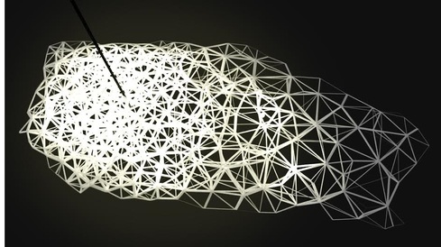 Une lampe design en Voronoï