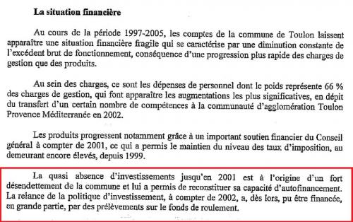 Rapport Cour des Comptes FN Toulon 1995