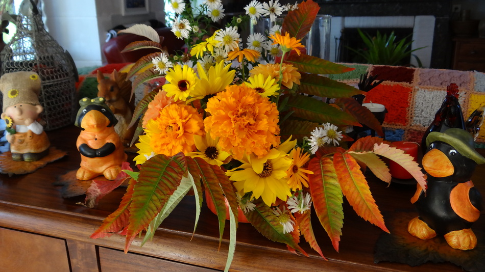 Ma Petite Décoration d'Automne... + Le Bouquet du Vendredi