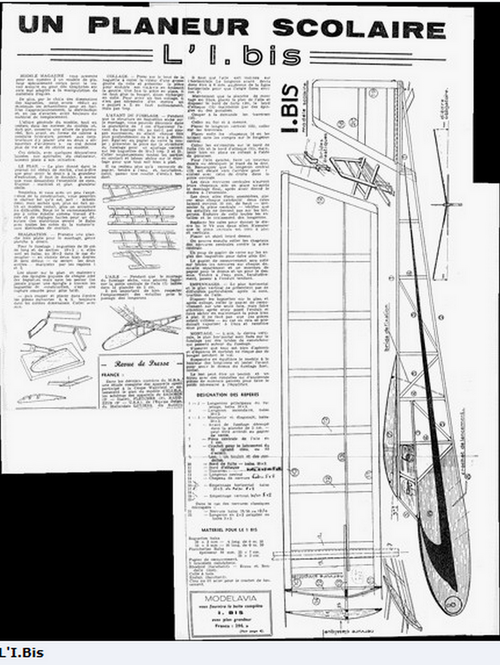 Planeur vintage I.BIS