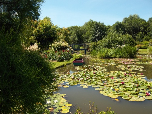 un jardin les pieds dans l'eau!!