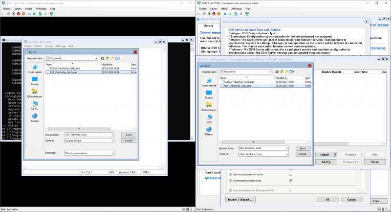 Configurer un serveur SFTP en failover sur Windows Serveur Core 2022