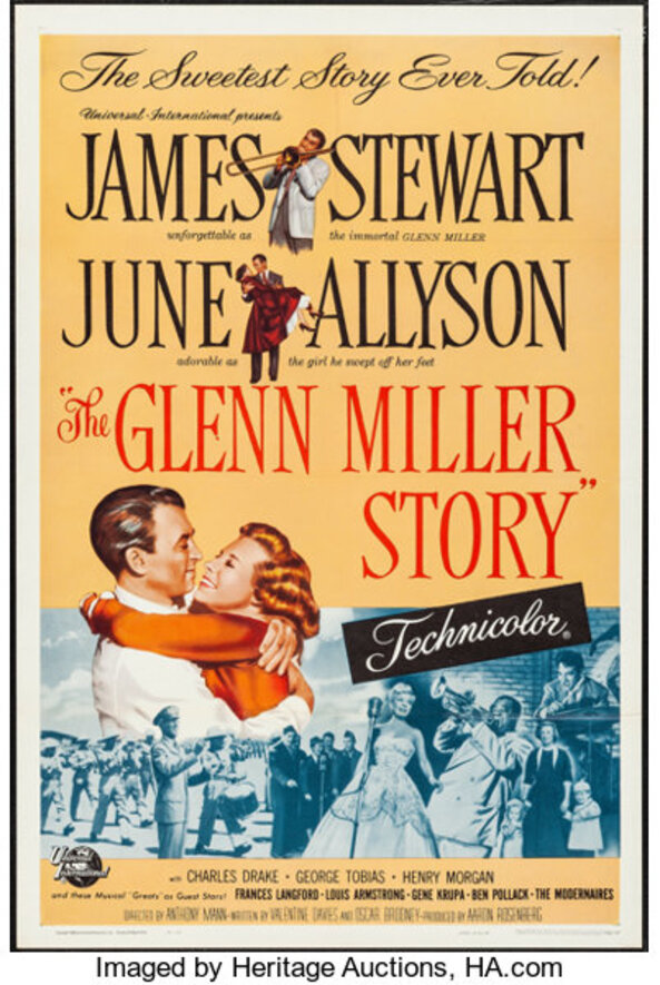 THE GLENN MILLER STORY - BOX OFFICE reissue 1960