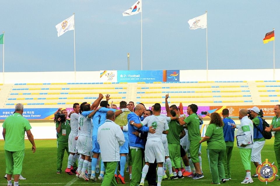 29.9.2015 en corée du sud jeux mondiaux militaire EN-Qatar 2-1 avec Abid